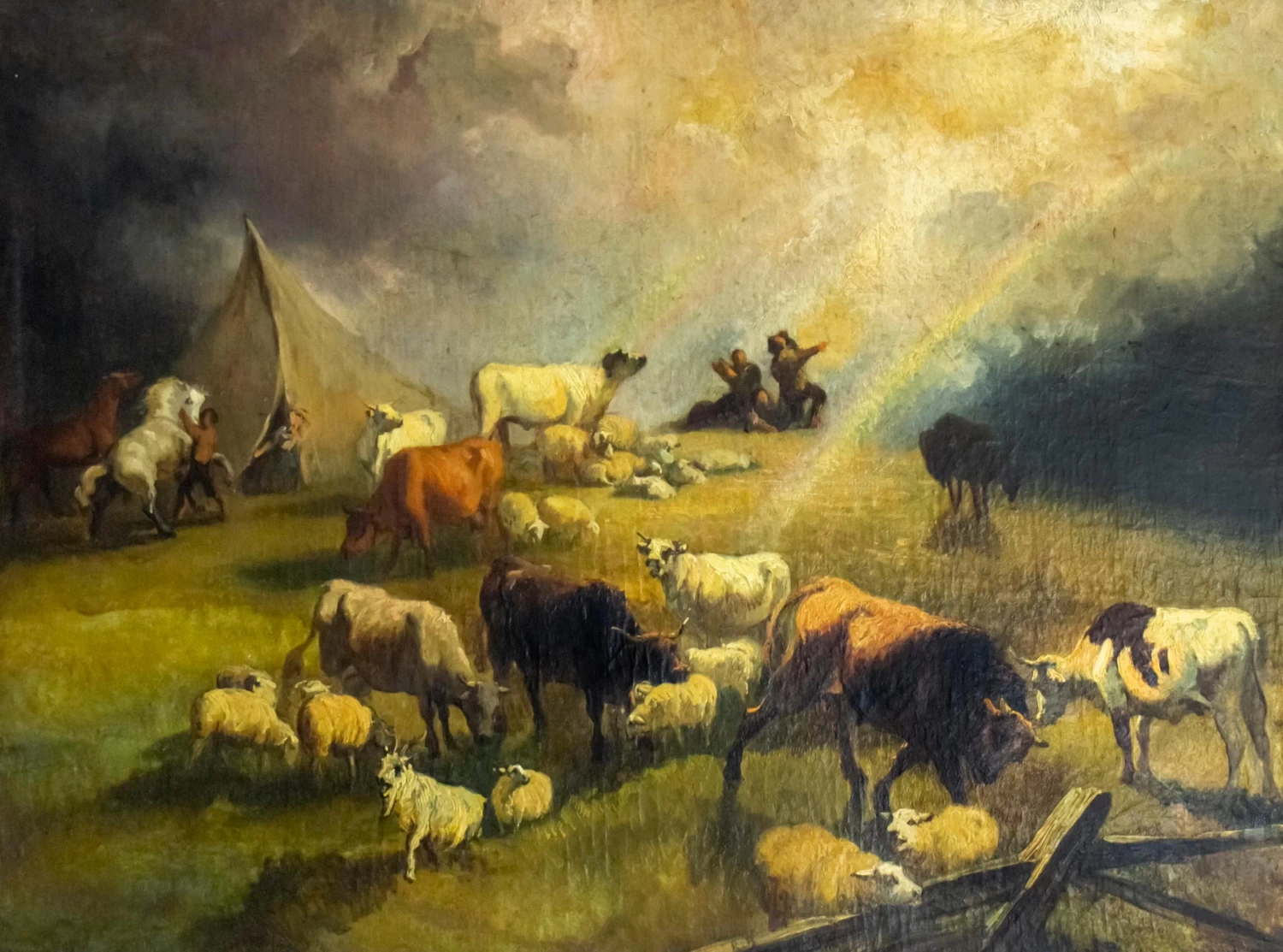 Paesaggio con animali